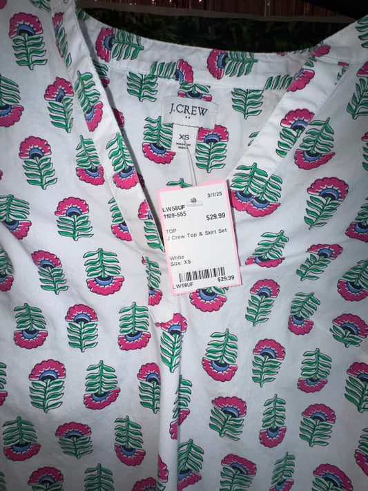 J Crew Top & Skirt Set