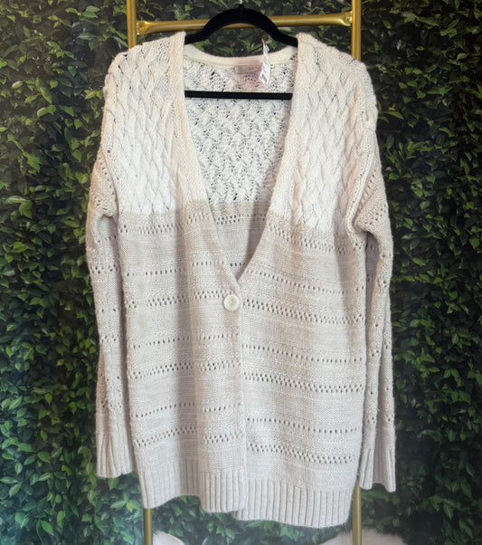 Hinge long sleeve cardigan