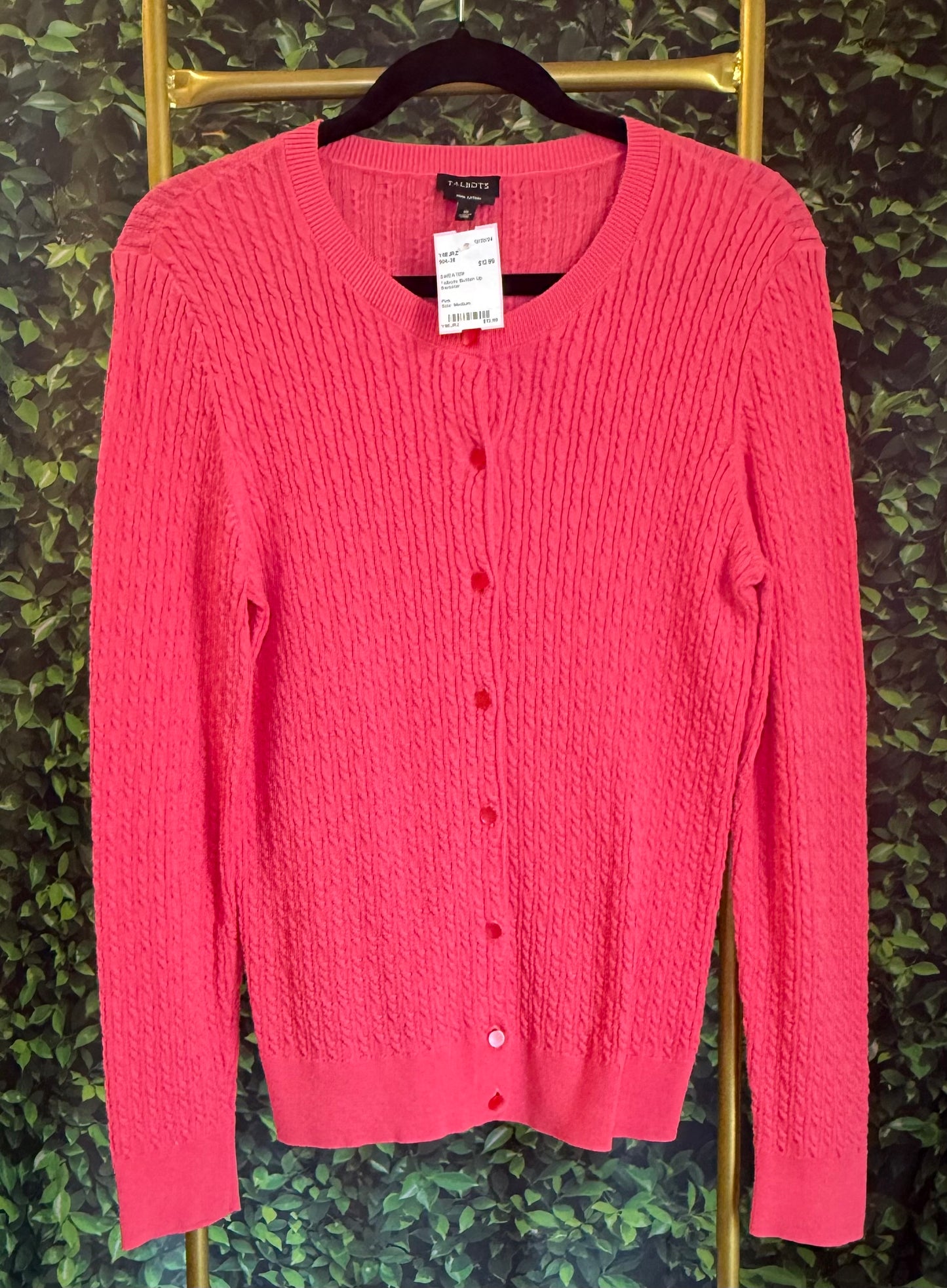 Talbots button up sweater