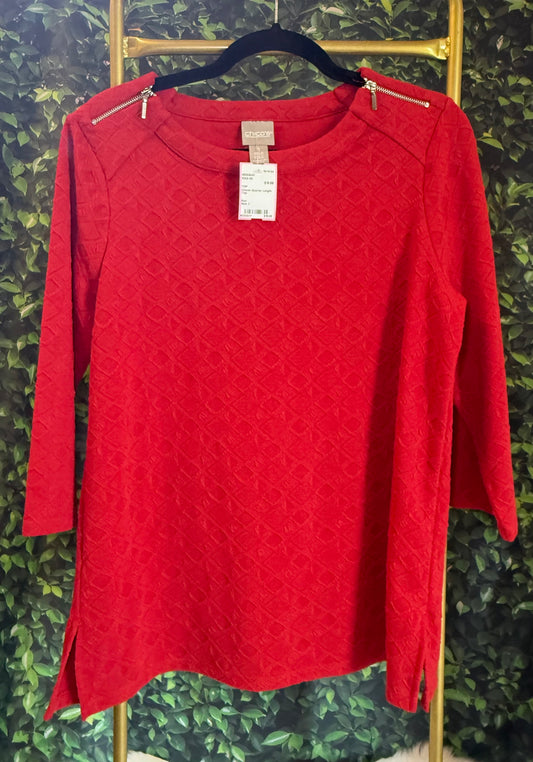 Chicos quarter length sleeve top