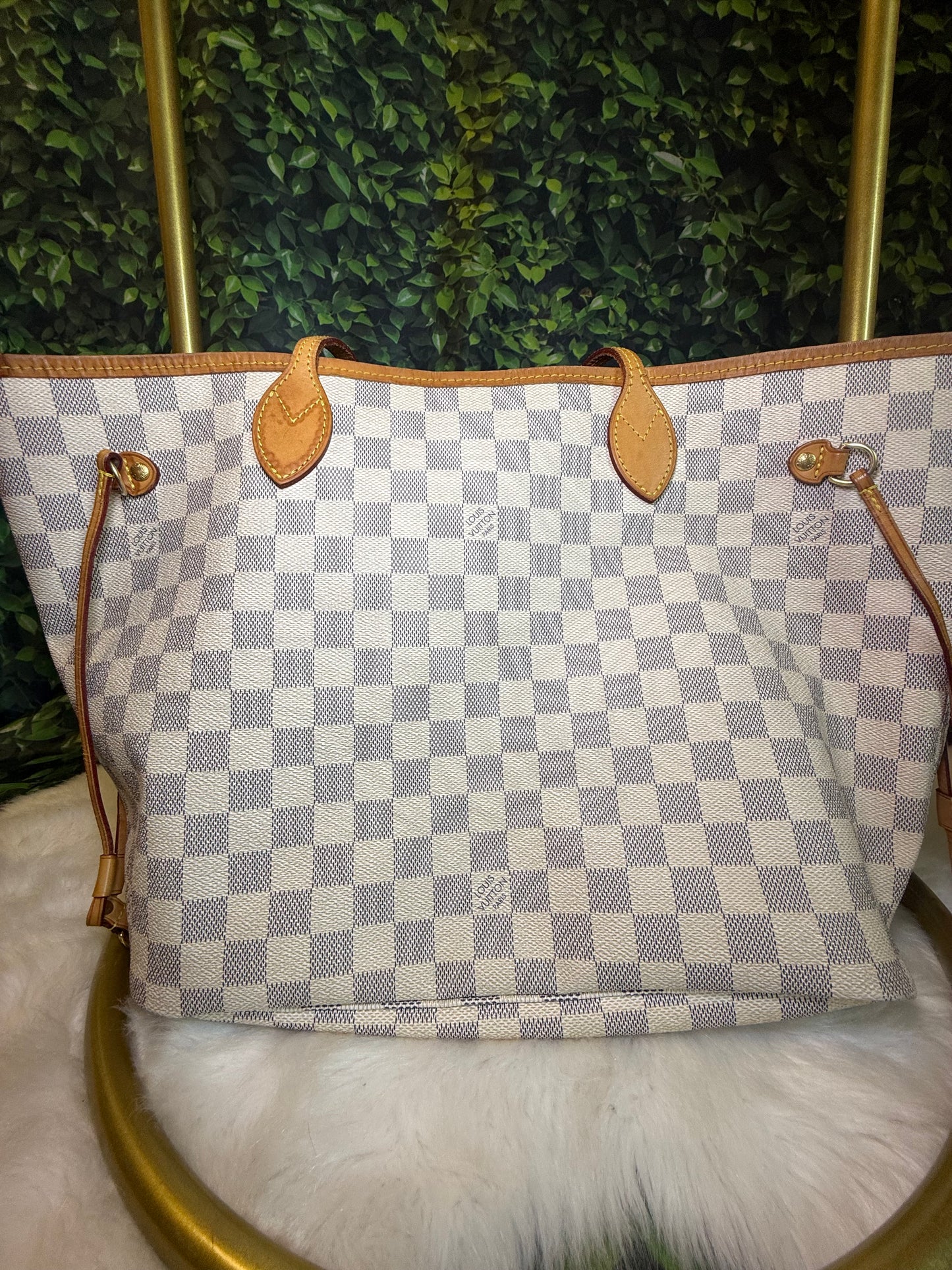 Louis Vuitton Neverfull MM Damier Azur shoulder bag