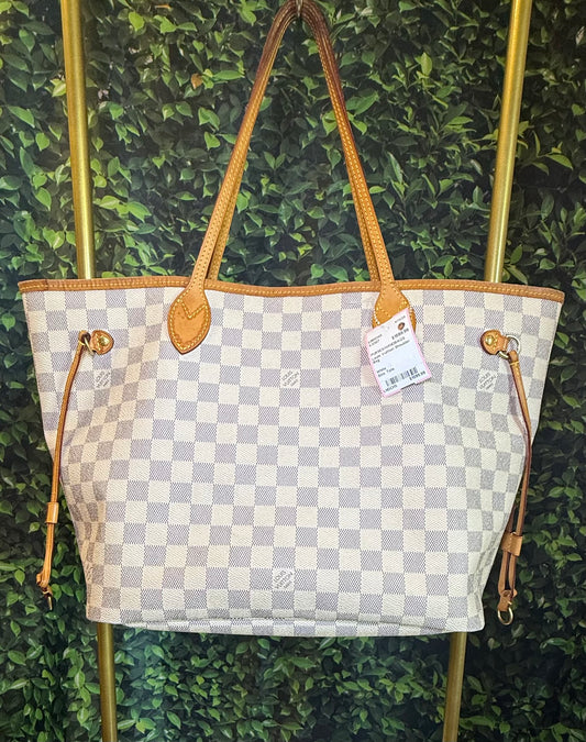 Louis Vuitton Neverfull MM Damier Azur shoulder bag