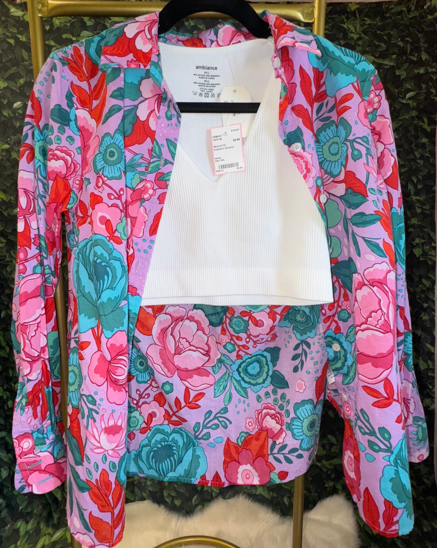 Talbots Button Up Top