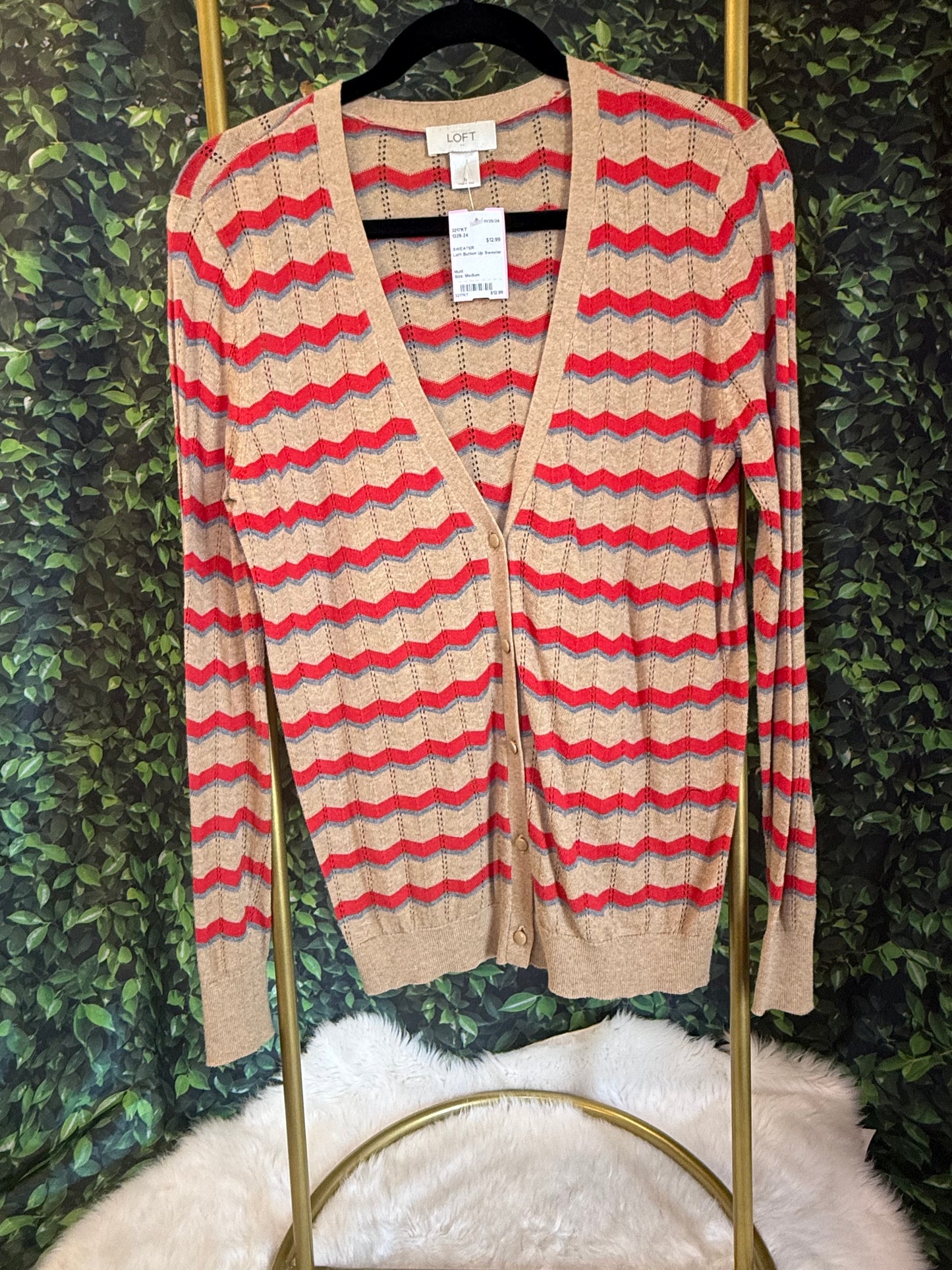 Loft button up sweater